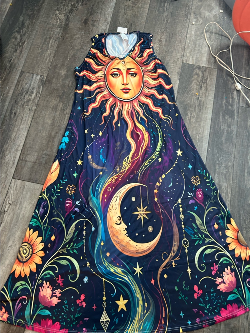 Sun & Moon Celestial Maxi Dress new size Large